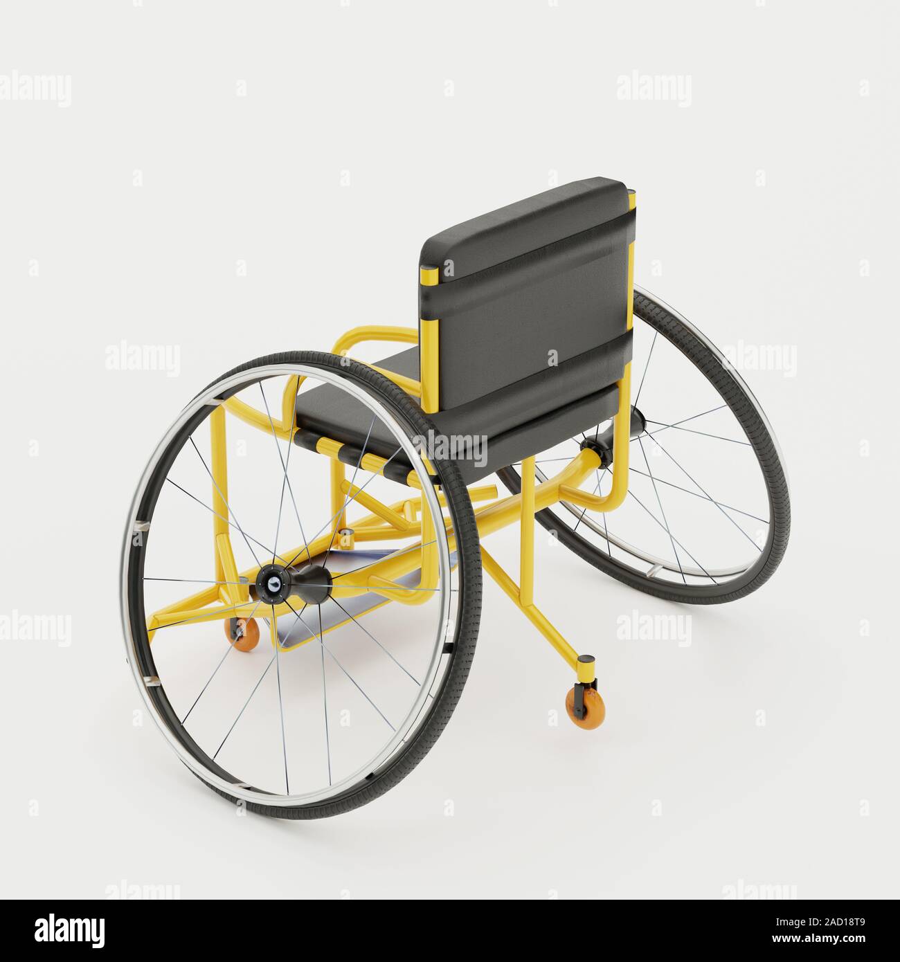 Equipamiento deportivo en silla de ruedas paralímpico Foto de stock