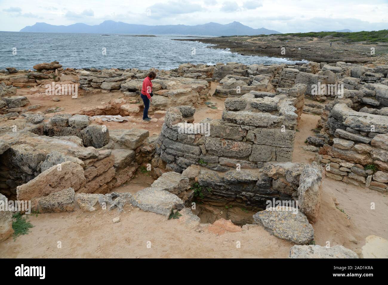 La necrópolis de Son Real, Mallorca Foto de stock
