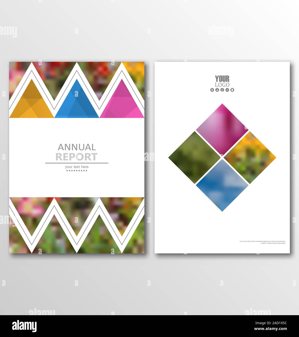 Folleto Folleto Flyer plantilla Diseño de tamaño A4, Informe Anual Diseño de libros Foto de stock