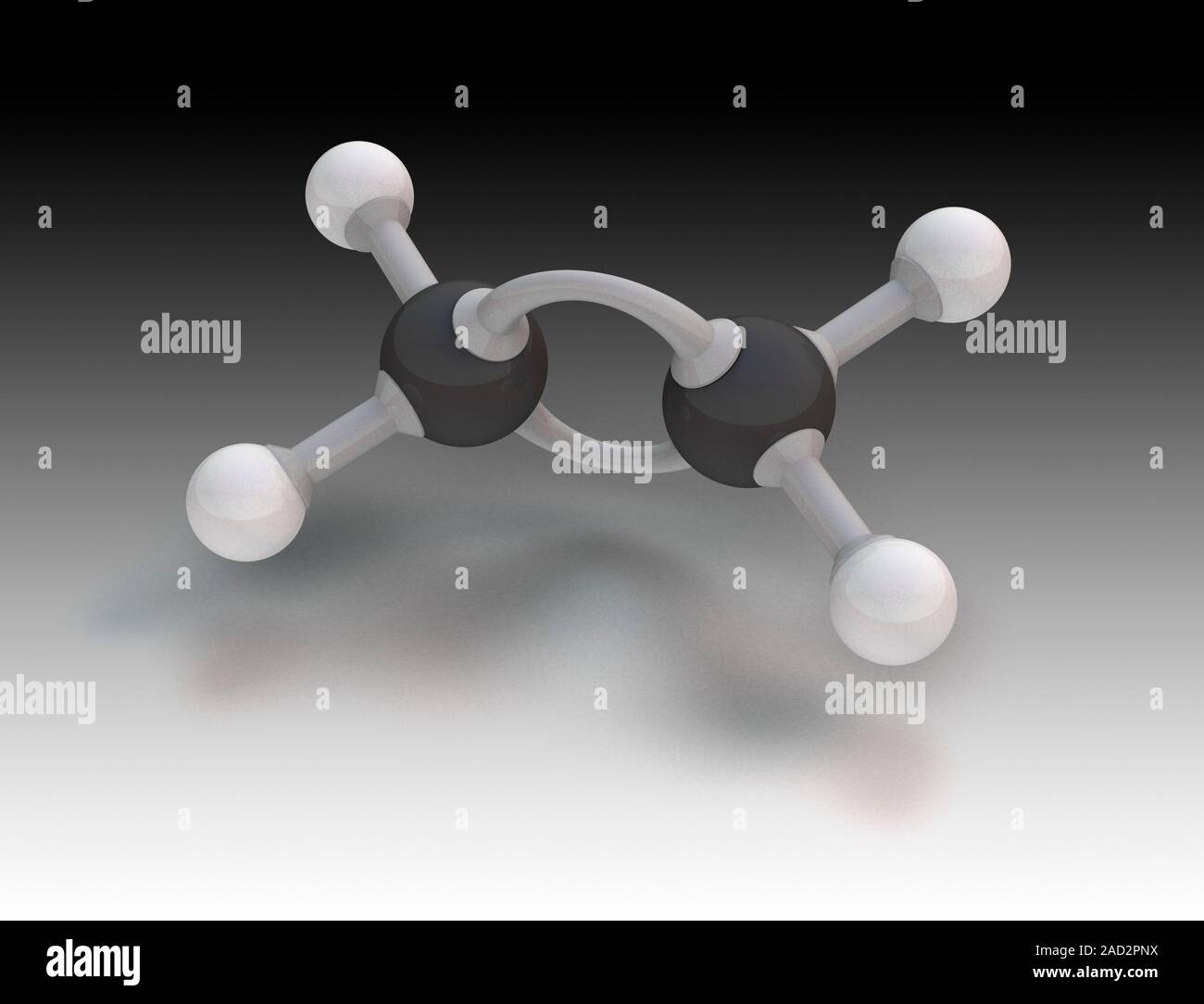 La molécula de eteno. El modelo