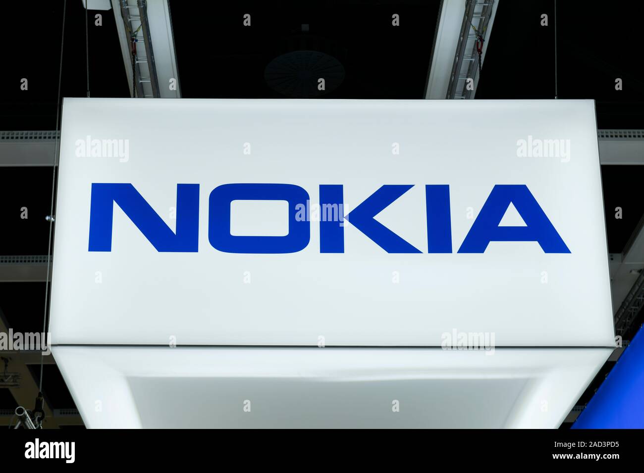 Logo Nokia, Internationale Funkaustellung, Berlín 2019, Deutschland Foto de stock