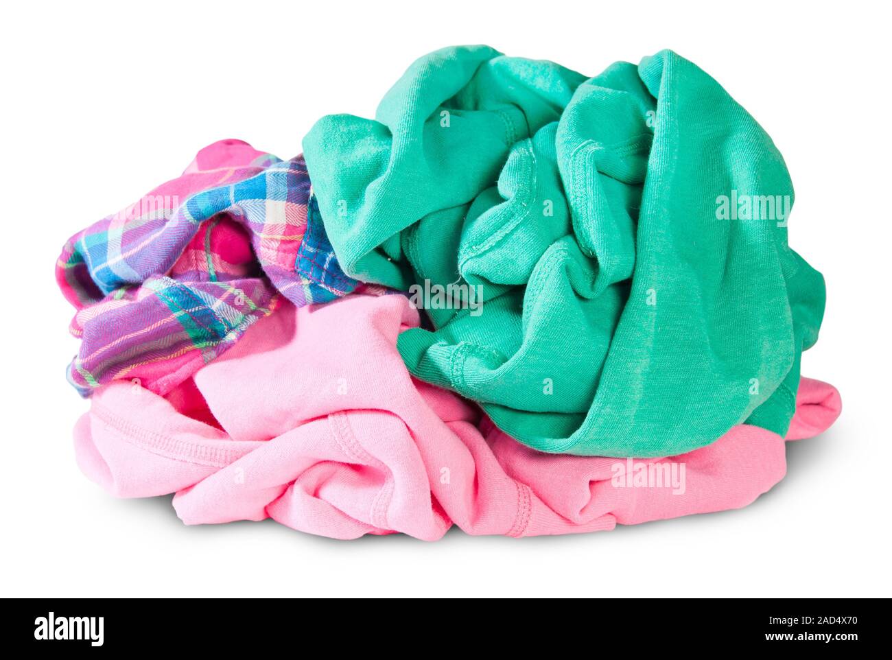Montón de ropa arrugada Fotografía de stock - Alamy