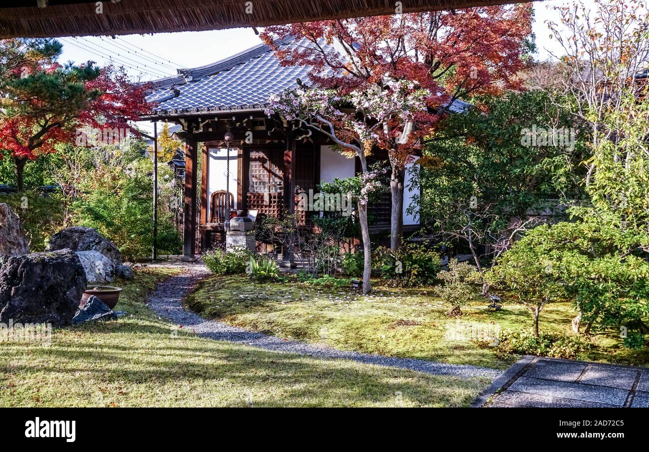 Templo Shunkoin en Nene-no-michi, Higashiyama, Kyoto, Japón Foto de stock
