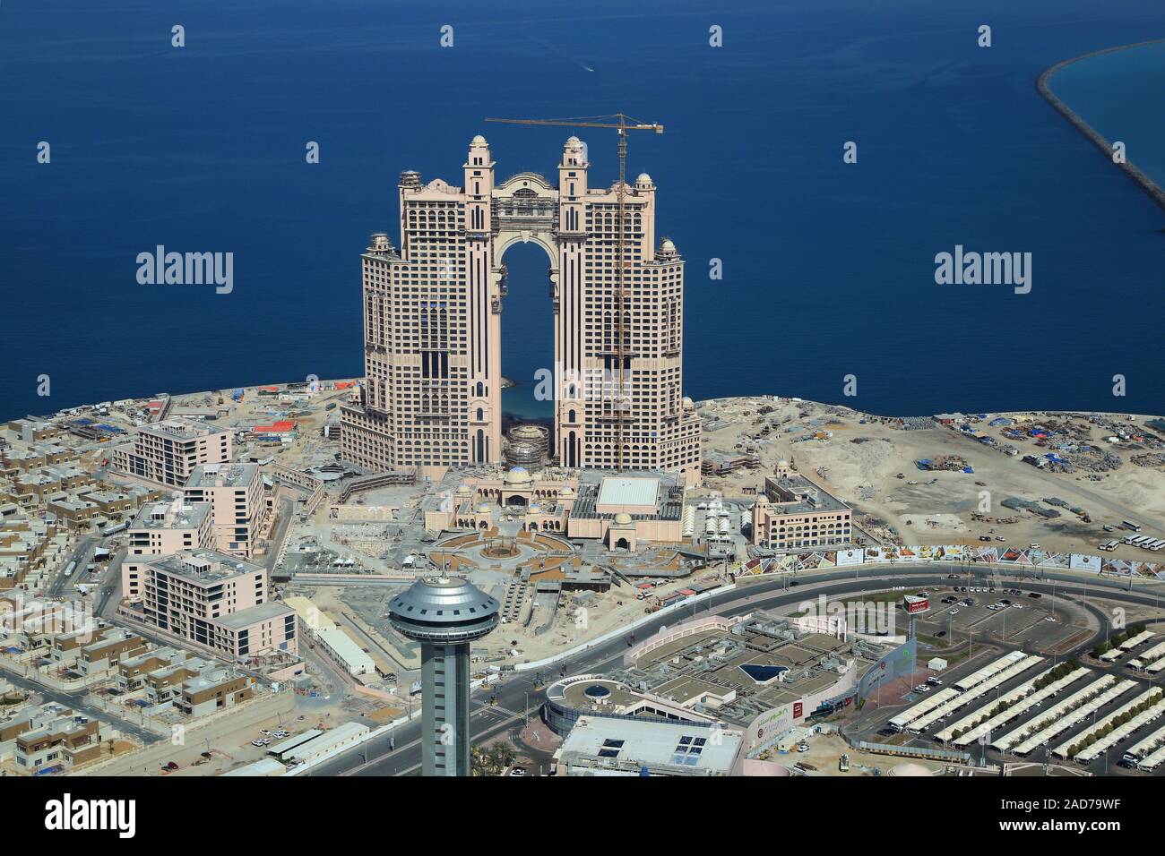 Abu Dhabi, VAE, Hotel Fairmont Marina Residences Foto de stock