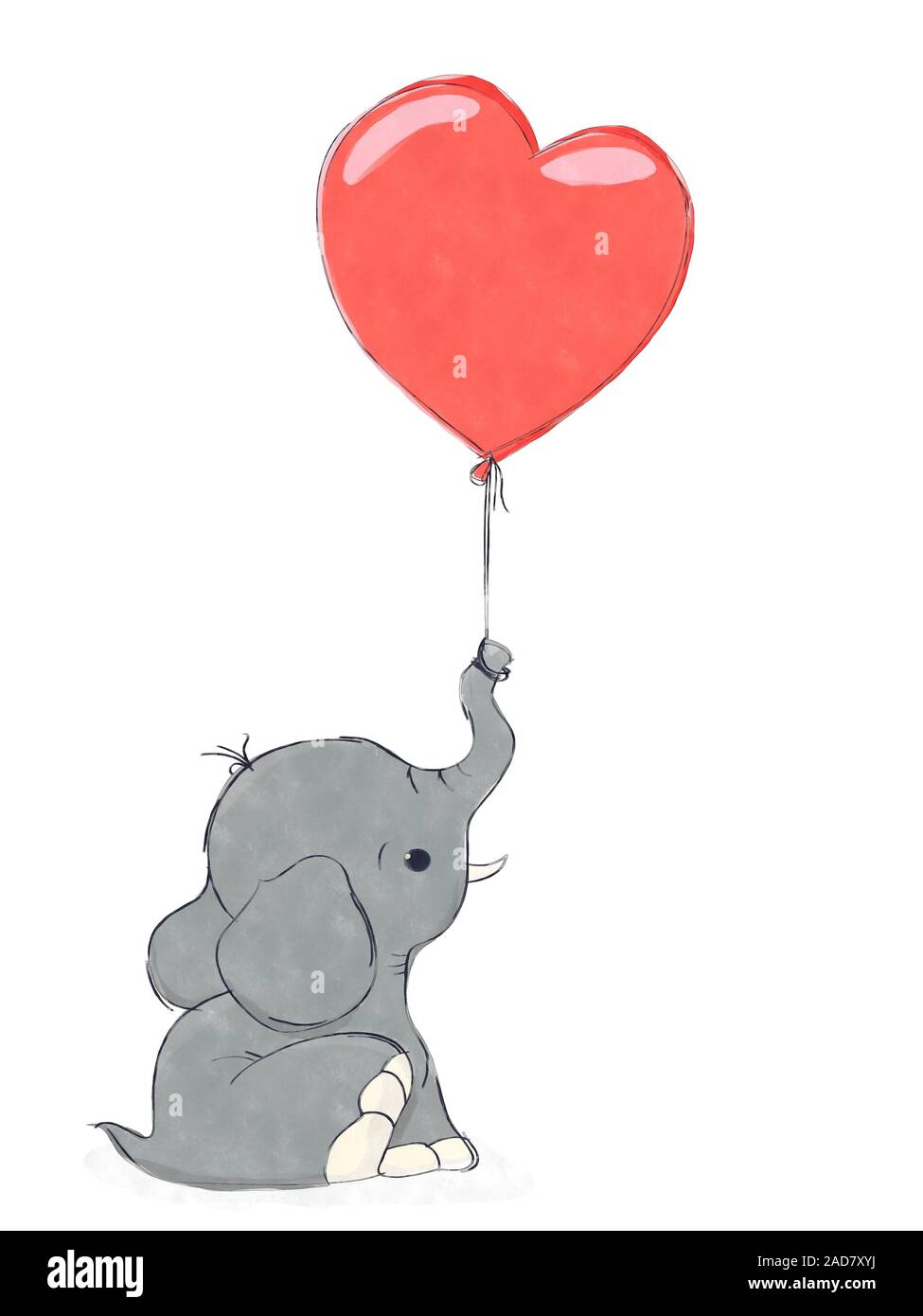 Elephant with balloons Imágenes recortadas de stock - Alamy