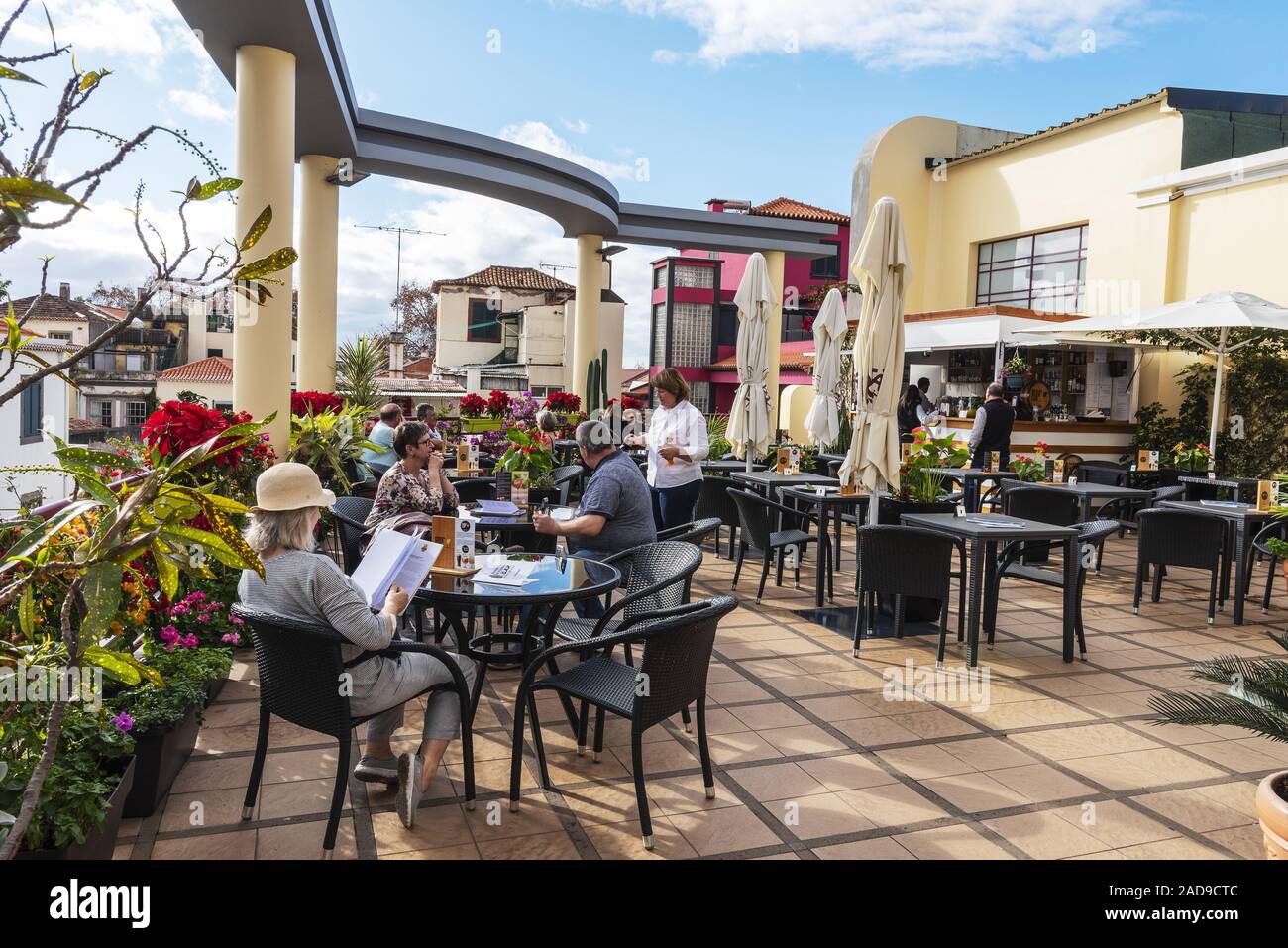 Restaurante, Market Hall, Funchal, Madeira, Portugal, Europa Fotografía