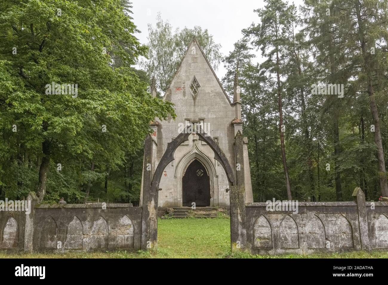 En el entierro del patrimonio Grushevka, Bielorrusia Foto de stock