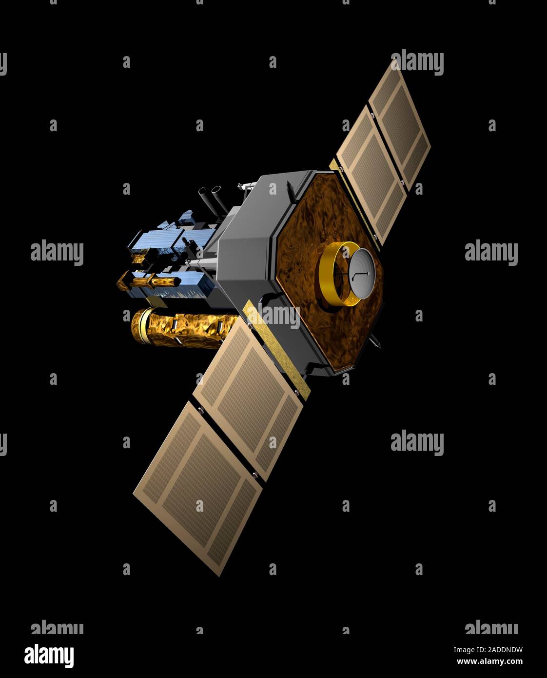 SOHO telescopio espacial solar, ilustración. Observatorio Solar y  Heliosférico (SOHO), la nave espacial. SOHO fue lanzado por la NASA en  diciembre de 1995 y se convirtió en Fotografía de stock - Alamy