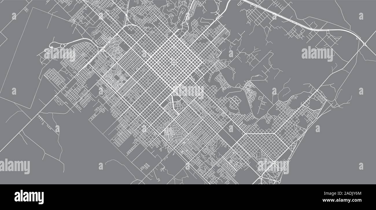 Vector Urbano Mapa De La Ciudad De Resistencia Argentina Imagen Vector 