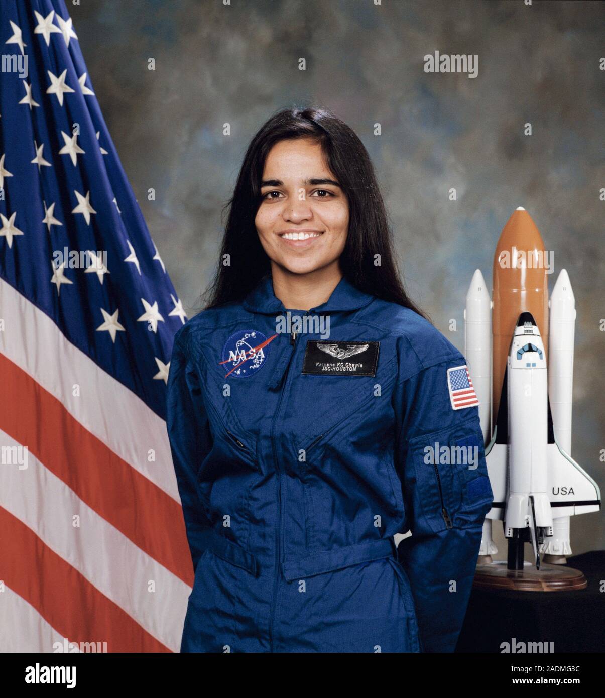 El astronauta Kalpana Chawla, una víctima del 1 de febrero de 2003 en