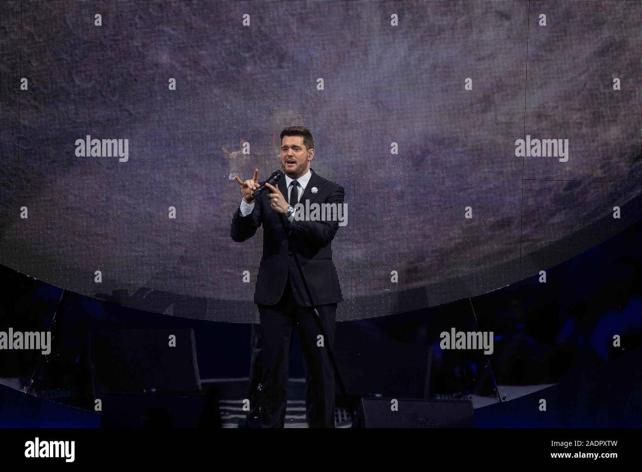 Diciembre 4, 2019 Michael Bublé aparece en el M&S Bank Arena en