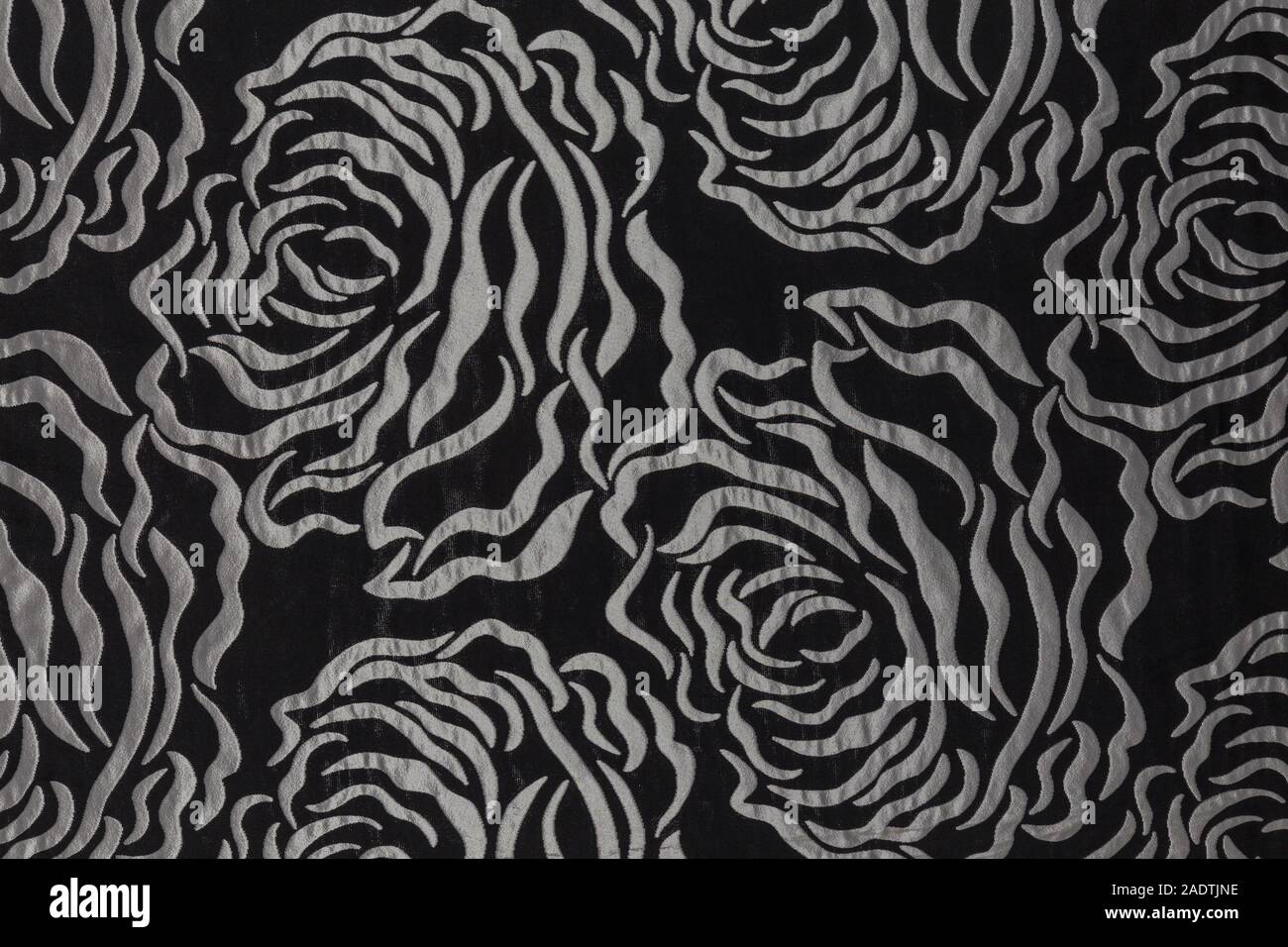 Hermosa tela negra con patrón de luz y la textura del fondo textil  Fotografía de stock - Alamy