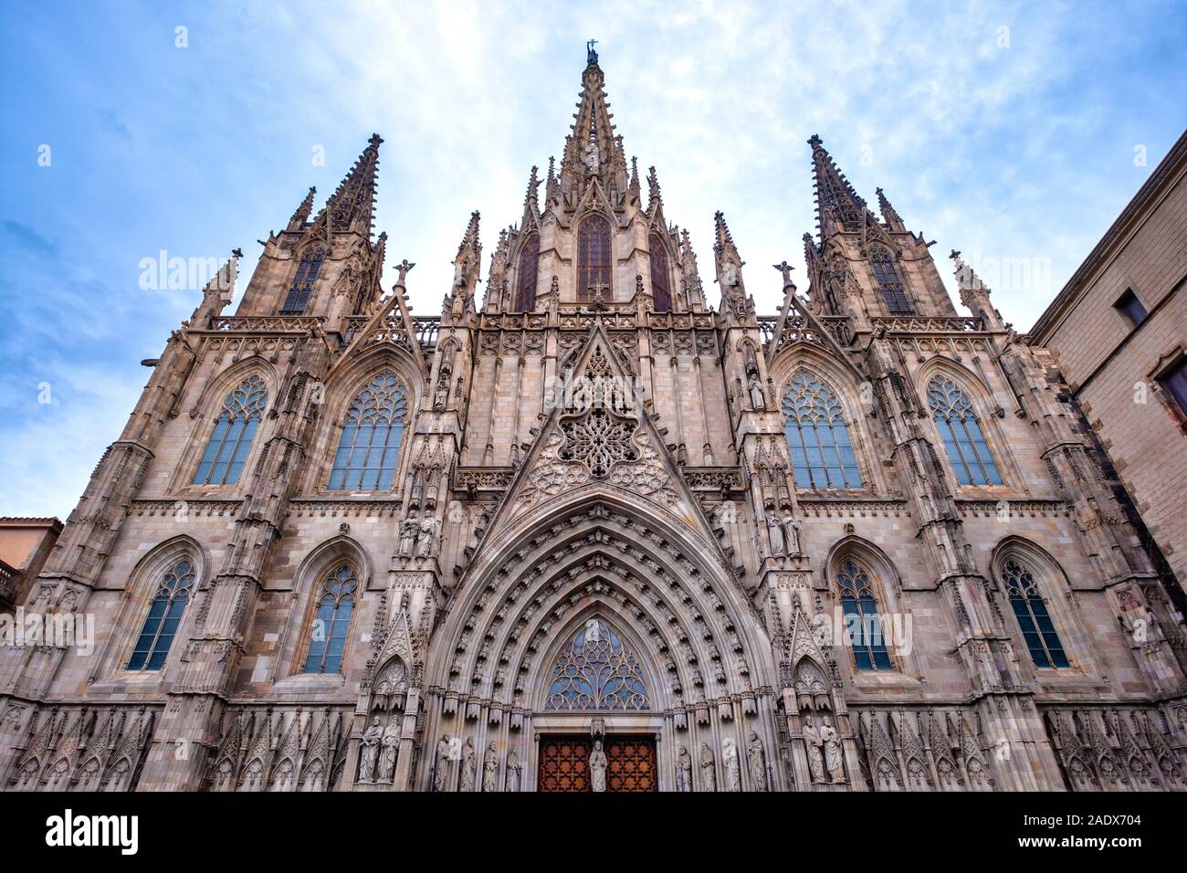 La Catedral de la Santa Cruz y Santa Eulalia, también conocido como la Catedral de Barcelona, en La Catedral de la Santa Cruz y Santa Eulalia, también conocido como la Catedral de Barcelona, en