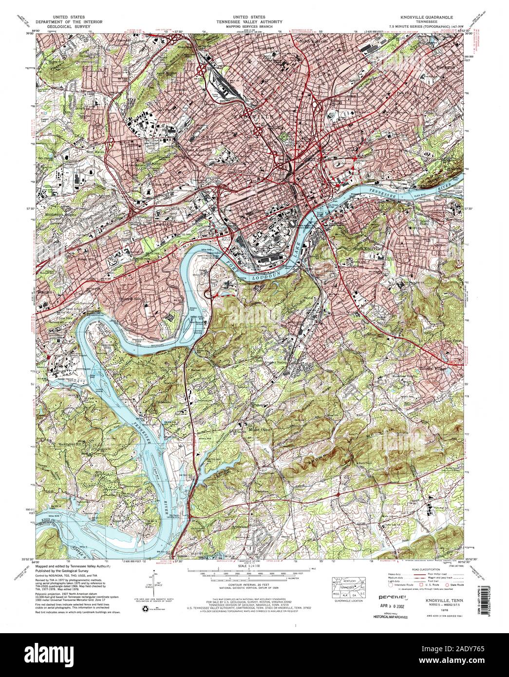 Mapas de knoxville tennessee Imágenes recortadas de stock Alamy