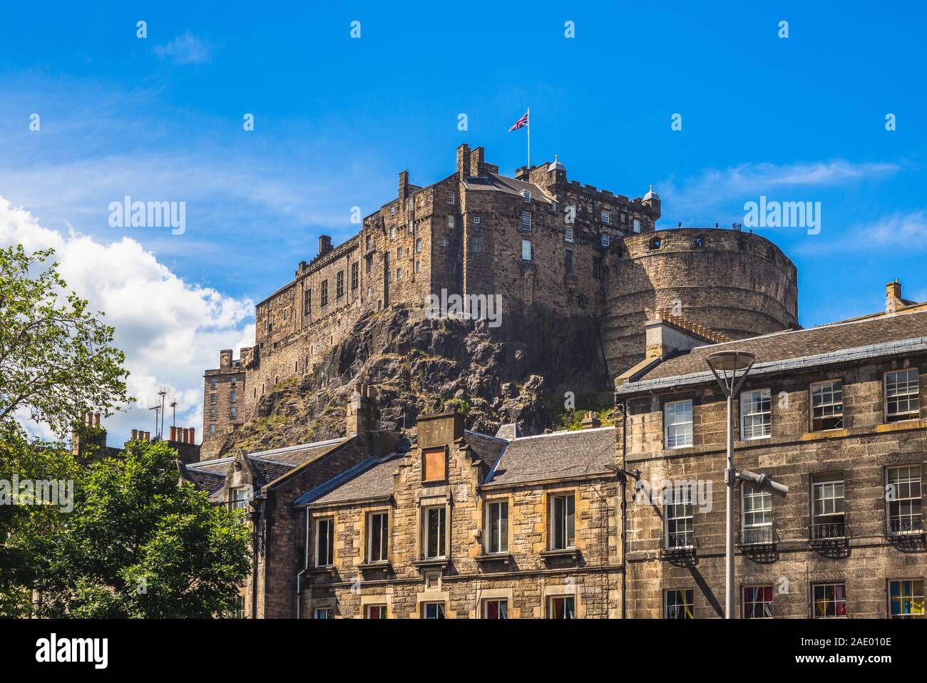 El Castillo de Edimburgo en Escocia, Reino Unido Foto de stock