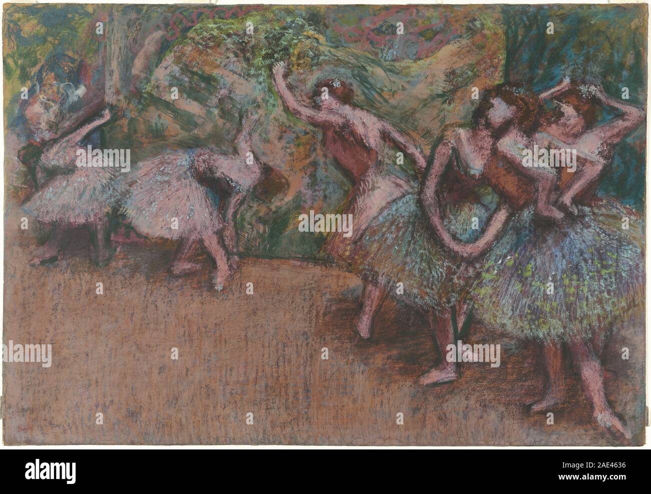 Escena de ballet; c. 1907 Edgar Degas, escenas de Ballet, c 1907 Foto de stock