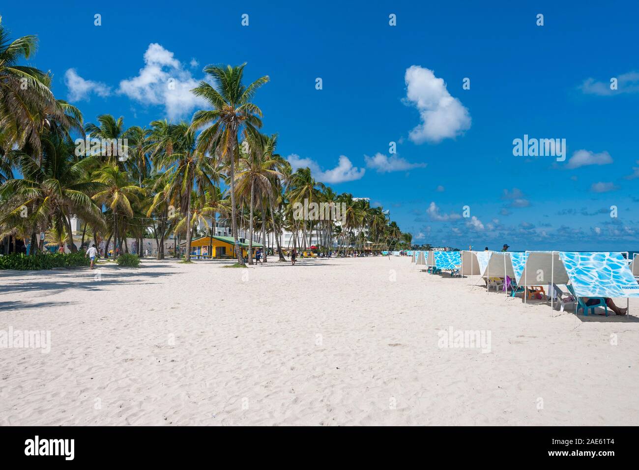 Paisajes costeros en la isla de San Andrés, Colombia. Foto de stock