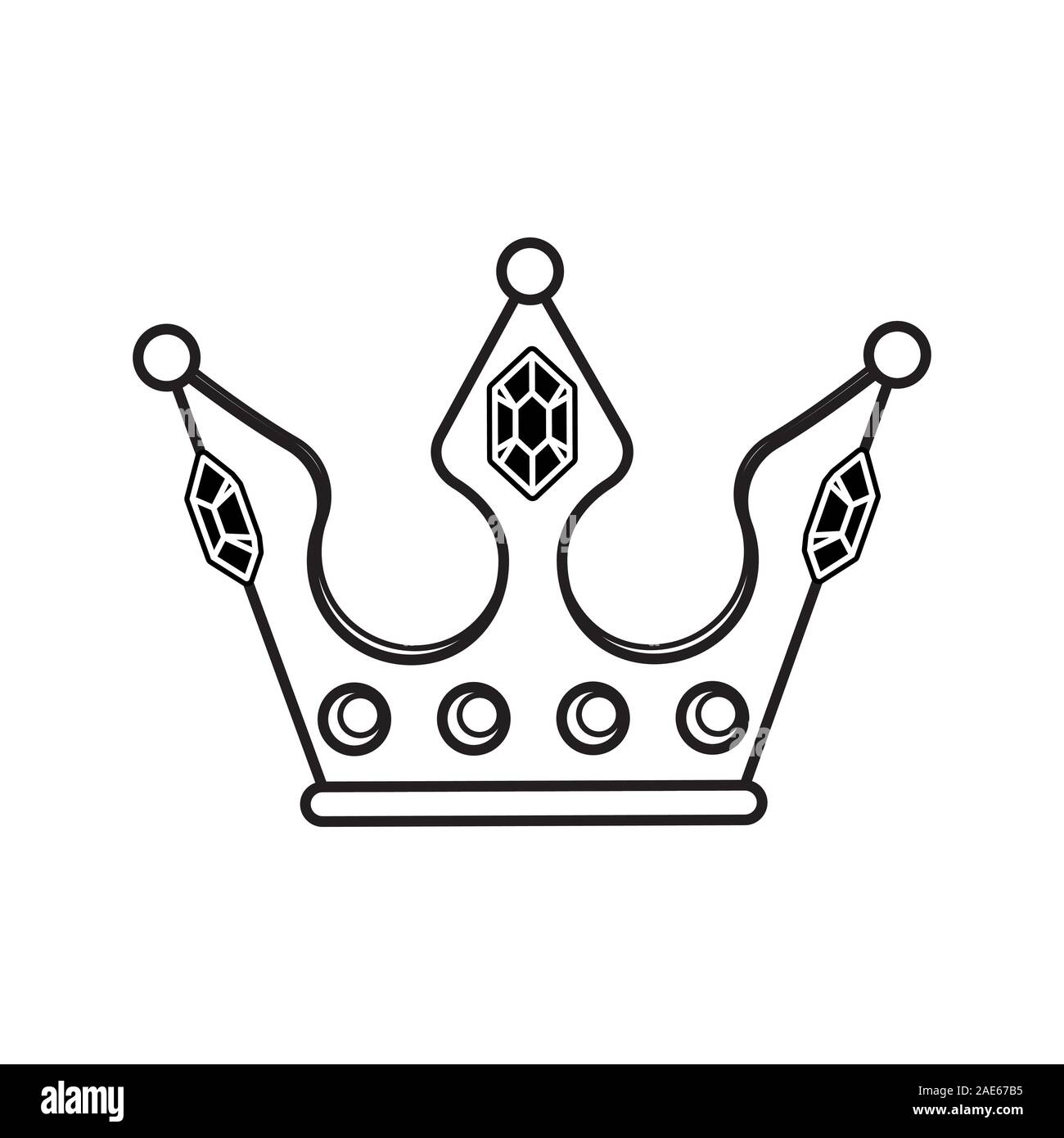 Silueta de corona dorada. Coronas reales, coronación rey y la reina de lujo  tiara siluetas iconos vector conjunto Imagen Vector de stock - Alamy