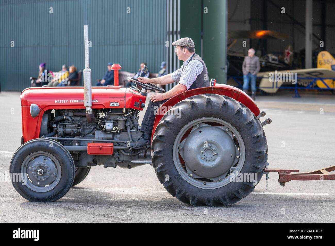 OLD WARDEN, Bedfordshire, Reino Unido ,el 6 de octubre de 2019. Massey Ferguson Limited es un fabricante estadounidense de maquinaria agrícola Foto de stock