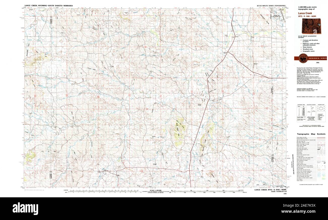 Mapa de lance creek fotografías e imágenes de alta resolución Alamy