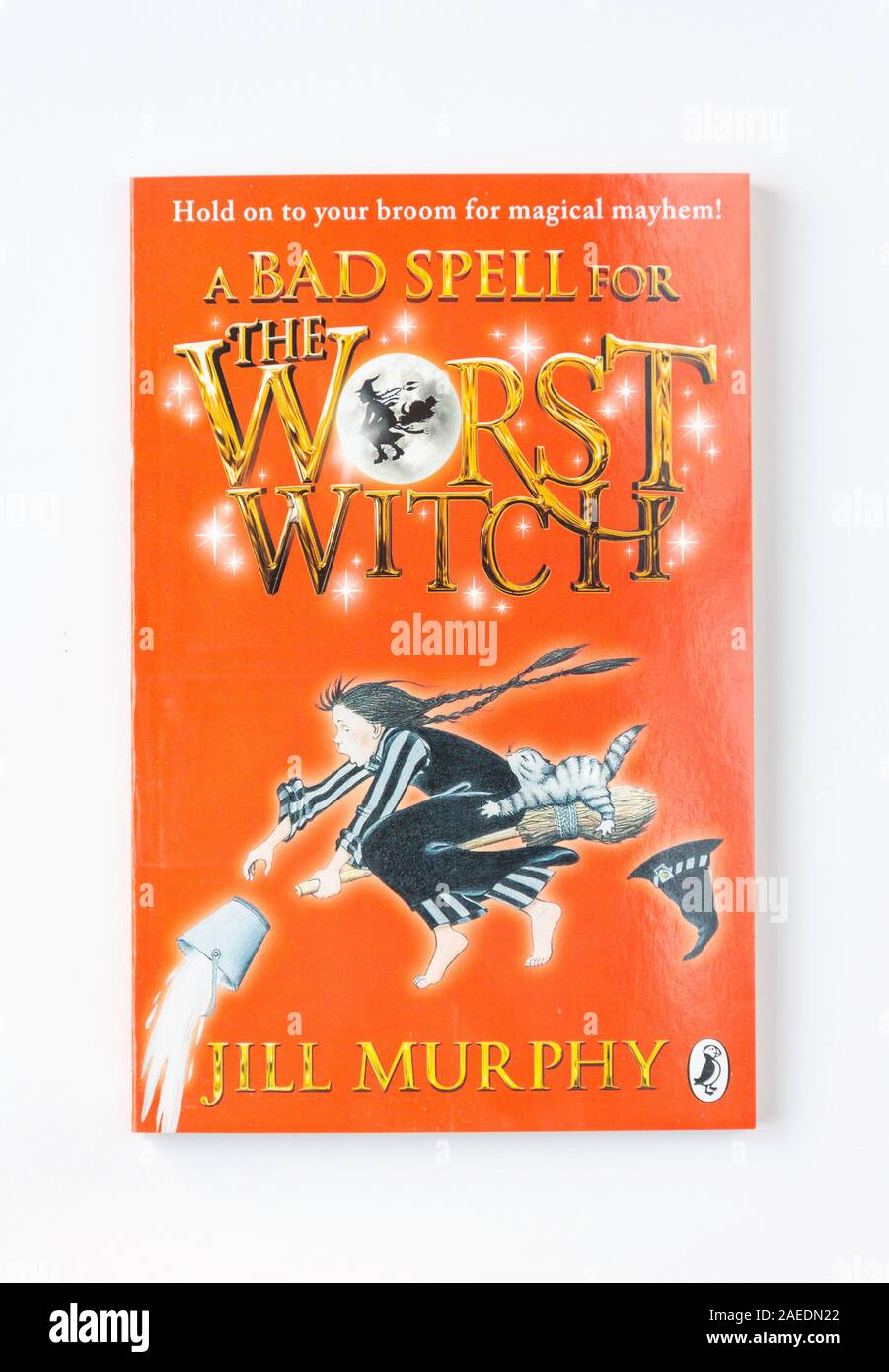 "Un mal hechizo para la peor bruja' libro de niños por Jill Murphy, Greater London, England, Reino Unido Foto de stock