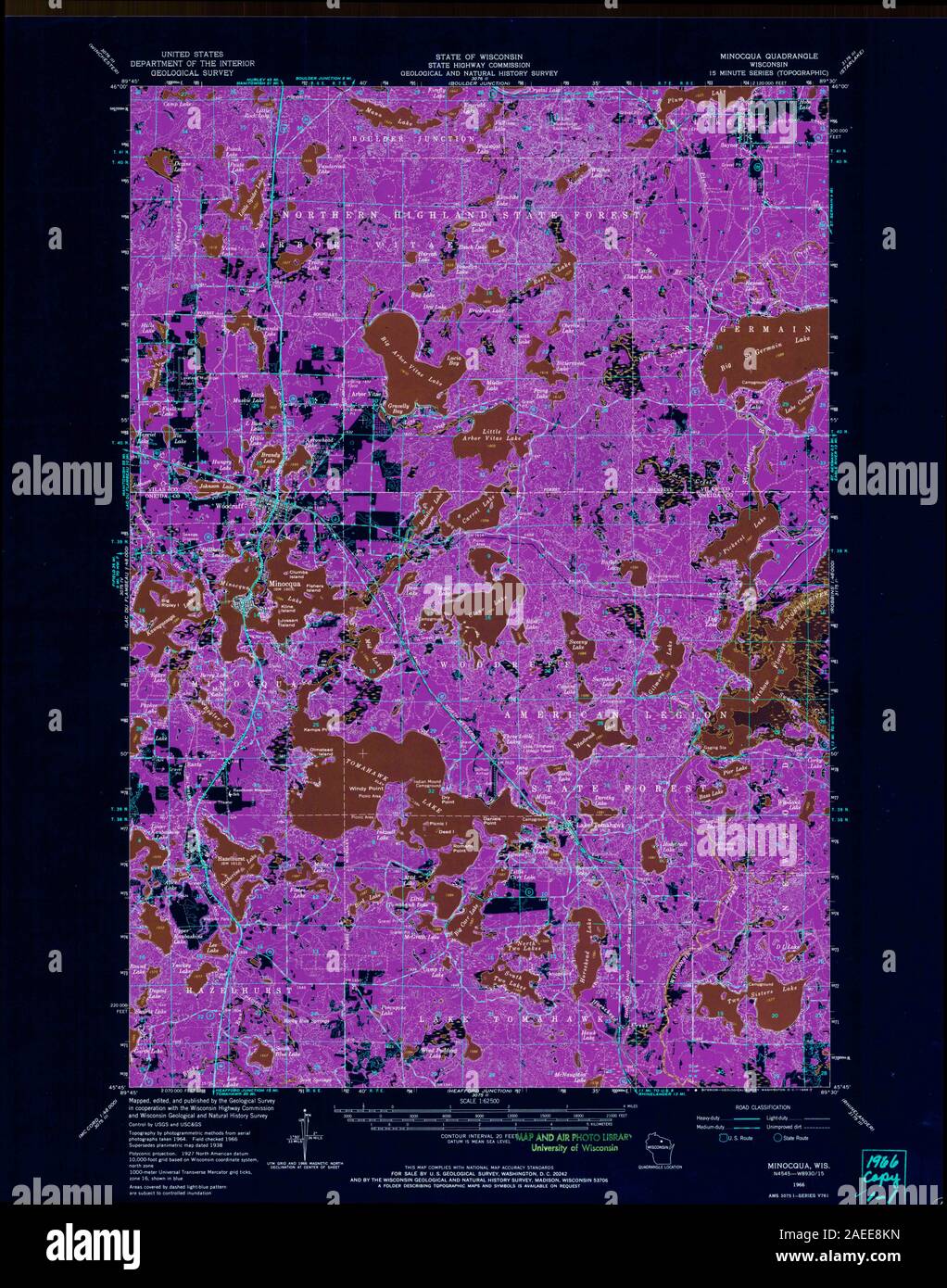 Mappa di minocqua fotografías e imágenes de alta resolución Alamy