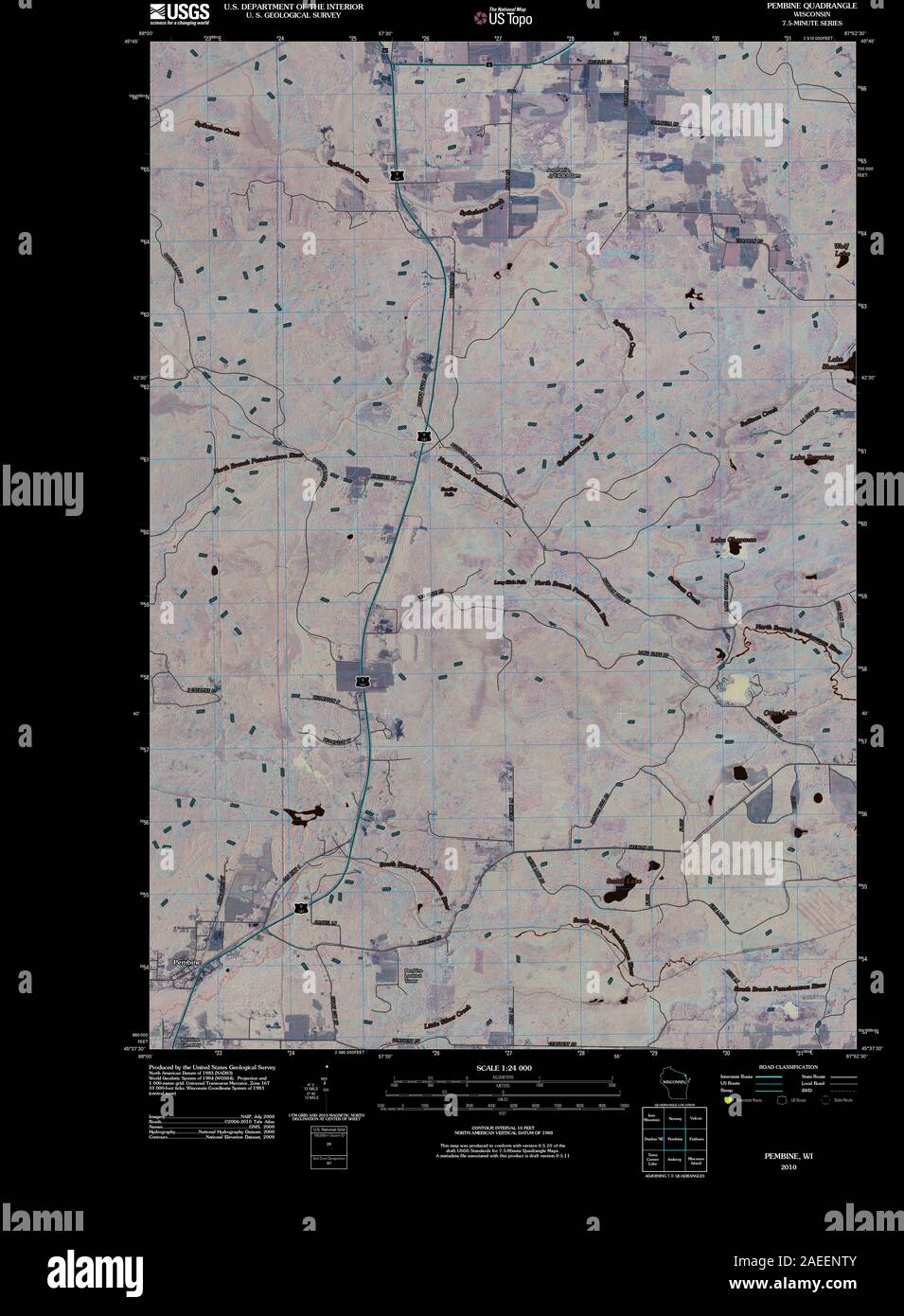 Mapa de pembine fotografías e imágenes de alta resolución Alamy