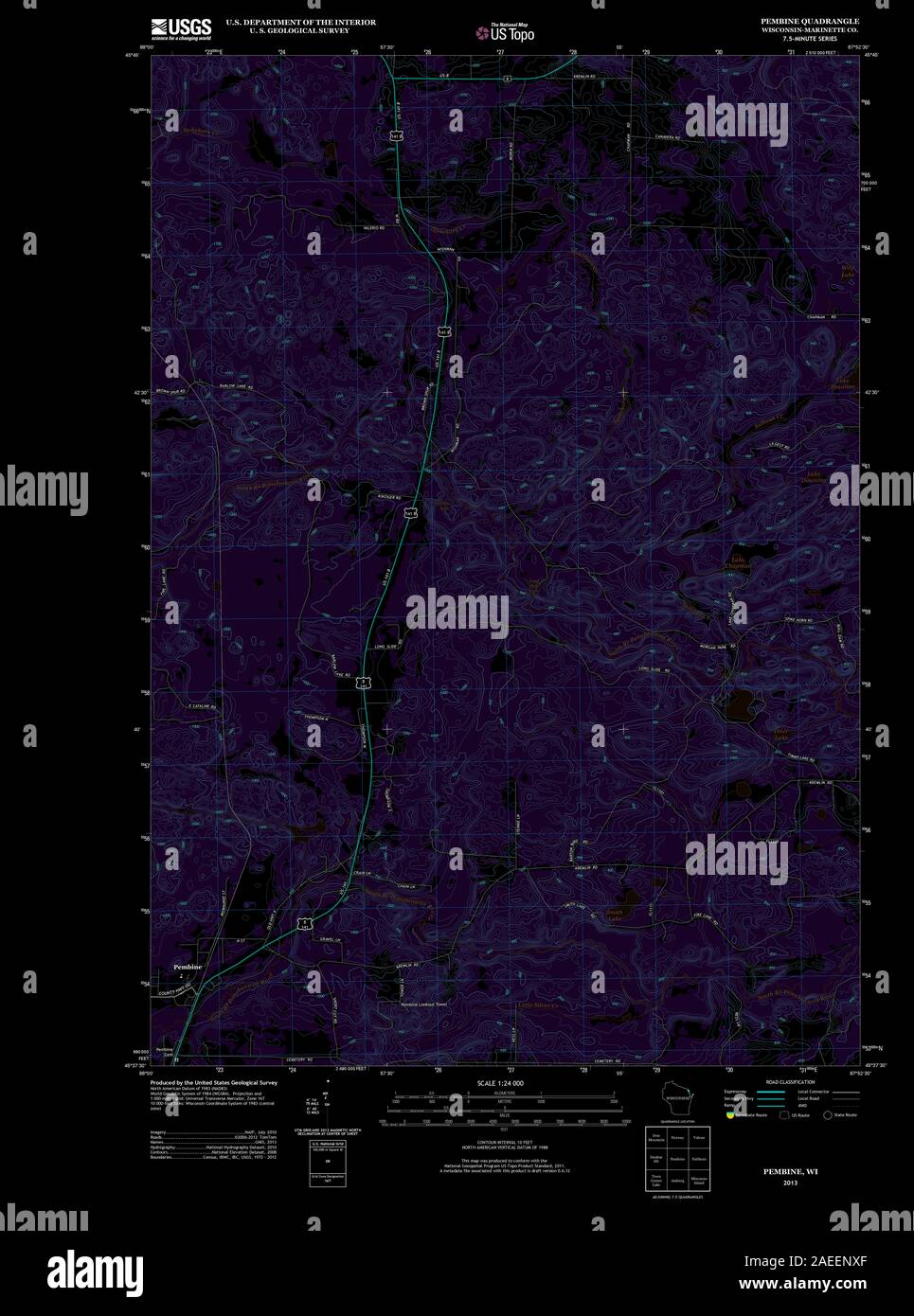 Mapa de pembine fotografías e imágenes de alta resolución Alamy