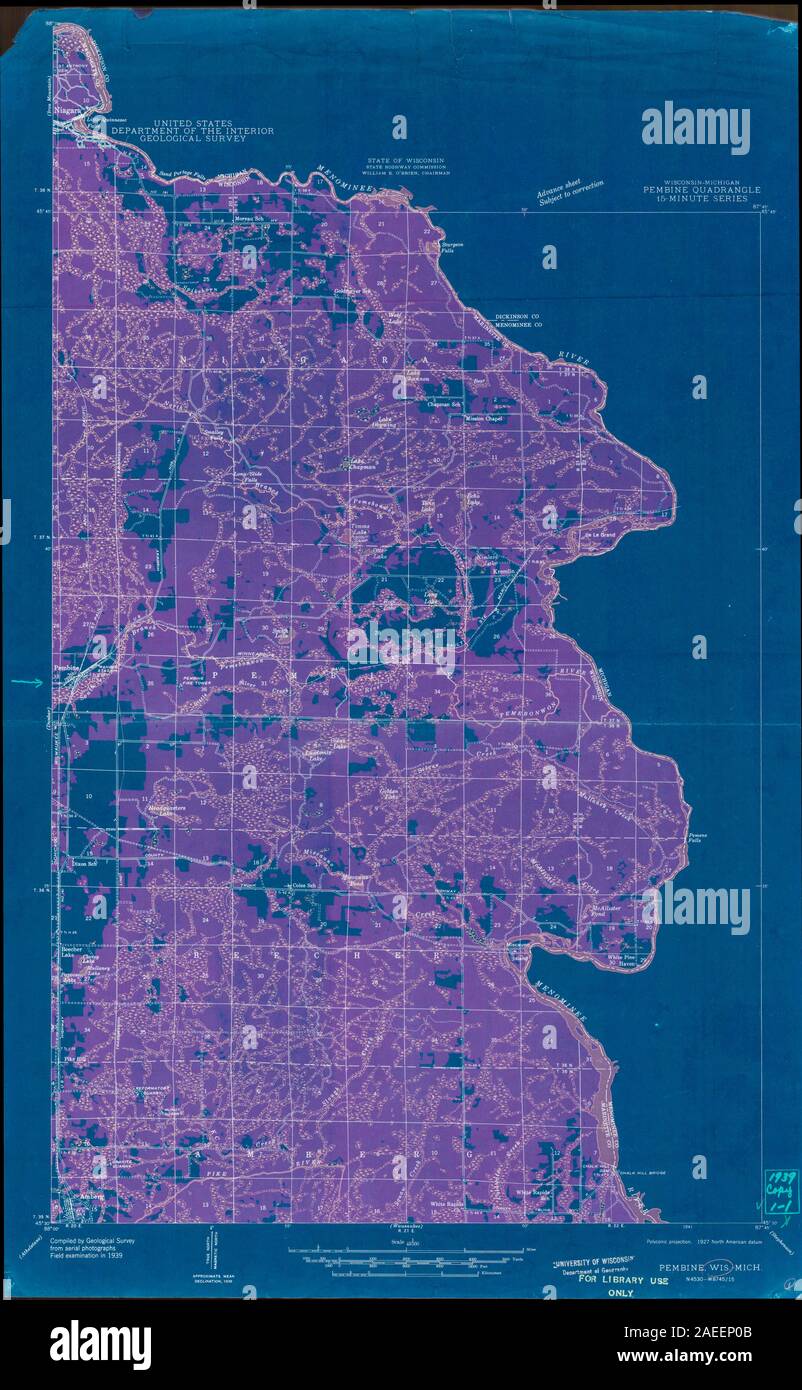 Mapa de pembine fotografías e imágenes de alta resolución Alamy