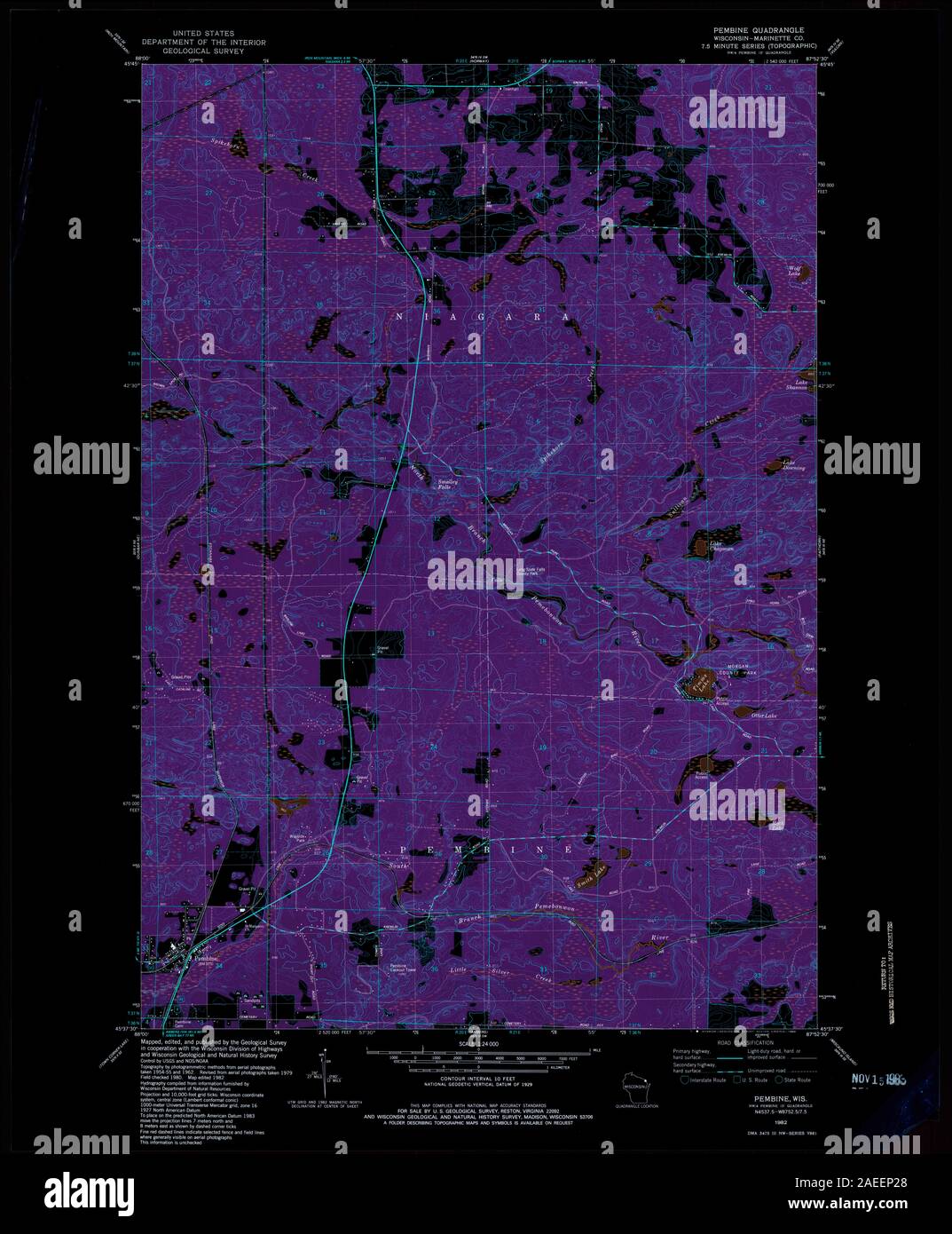 Mapa de pembine fotografías e imágenes de alta resolución Alamy
