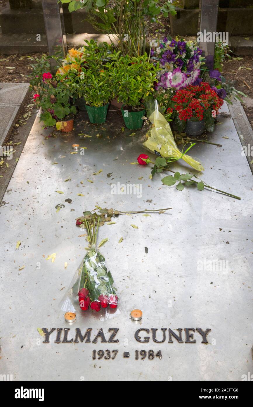El cementerio Pere Lachaise, tumbas famosas, Paris Fotografía de stock