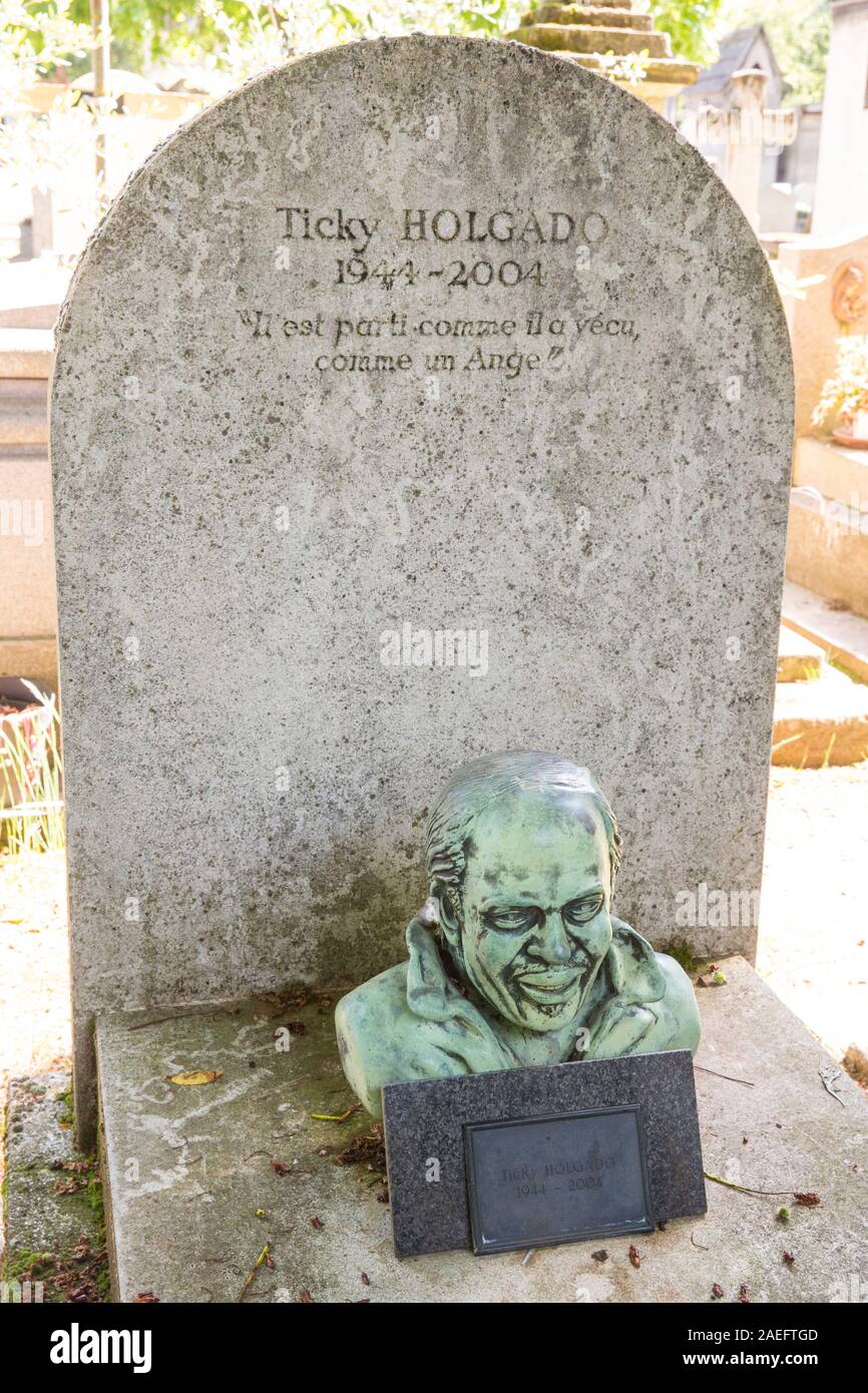 El cementerio Pere Lachaise, tumbas famosas, Paris Fotografía de stock