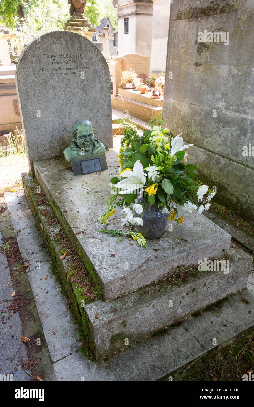 El cementerio Pere Lachaise, tumbas famosas, Paris Fotografía de stock Alamy