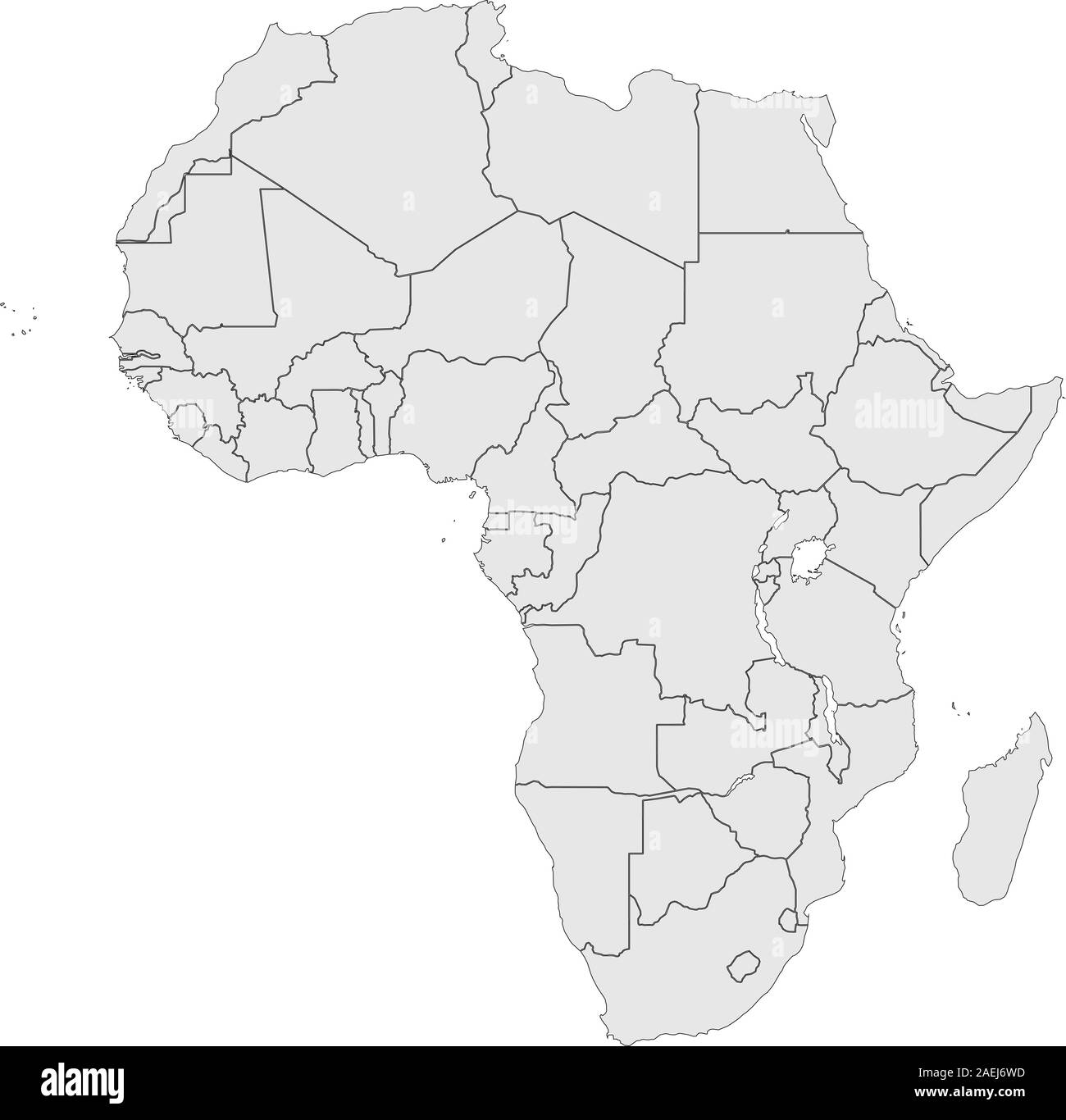 images Mapa De Africa En Blanco Y Negro https www alamy es africa mapa vector grafico de fondo gris claro y contorno negro image336002729 html