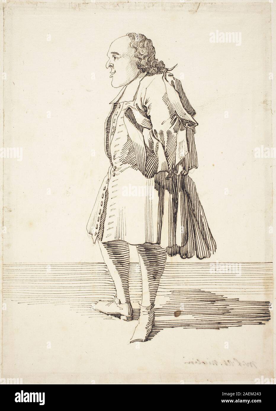 Pier Leone Ghezzi, Abad Antonio Niccolini, c 1725 Abad Antonio Niccolini; c. 1725 Foto de stock
