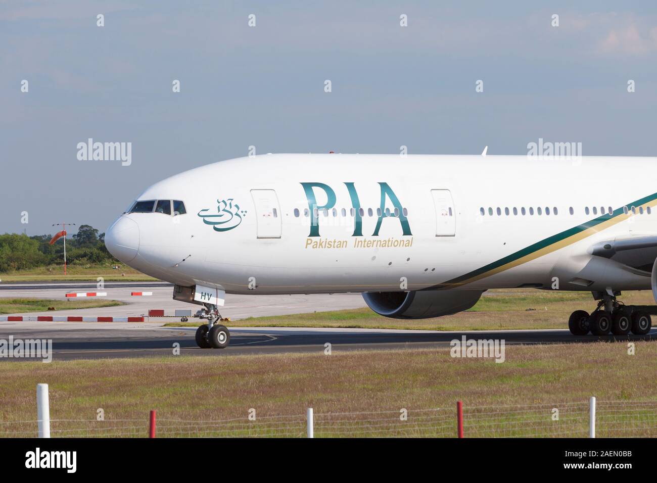 PIA Pakistan International Airlines aviones, Inglaterra Foto de stock