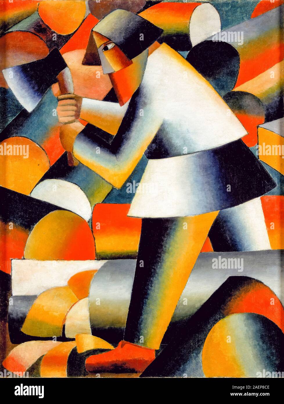 Kazimir Malevich, la pintura abstracta, el leñador, 1912 Fotografía de  stock - Alamy