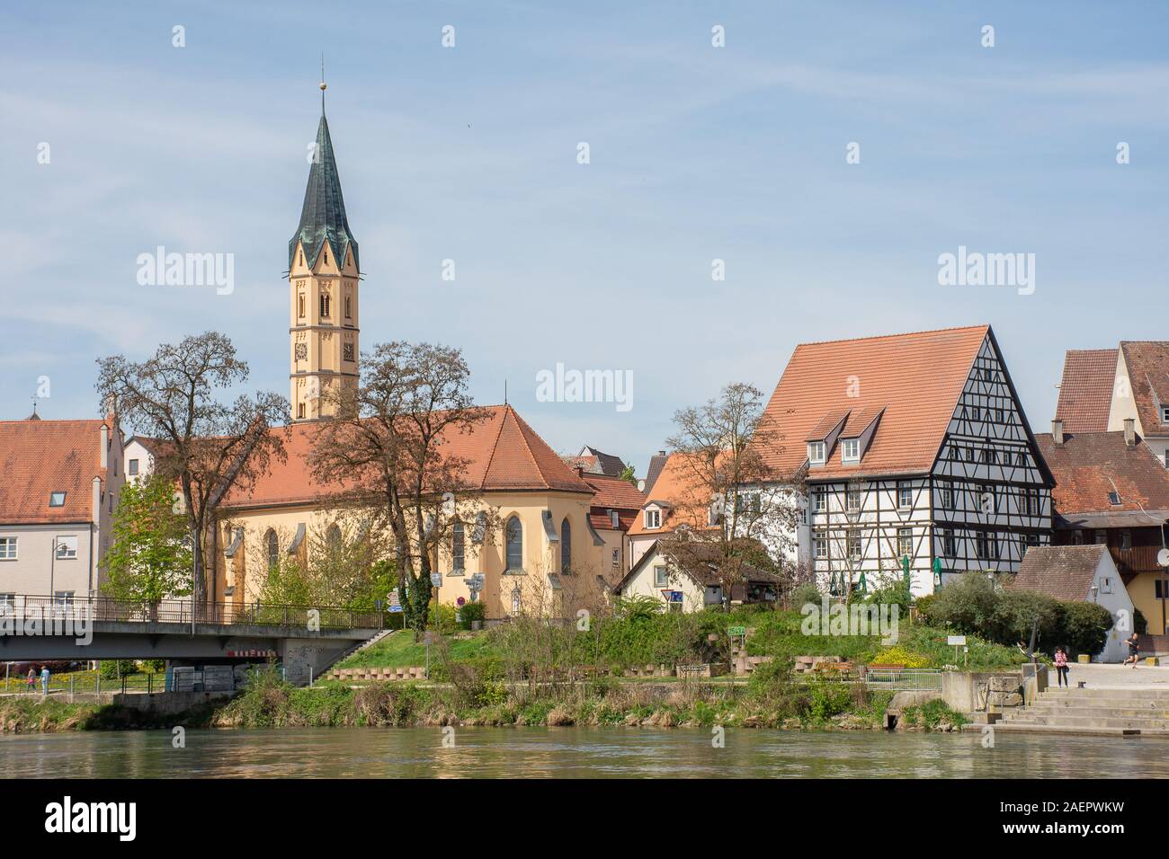 Lauingen/Donau • Bayern, Deutschland Foto de stock