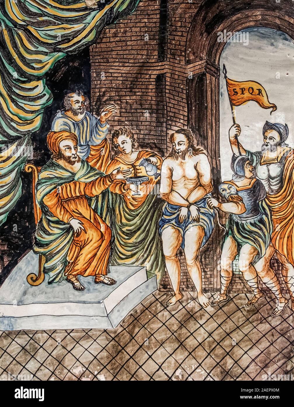 Prima stazione della via crucis fotografías e imágenes de alta