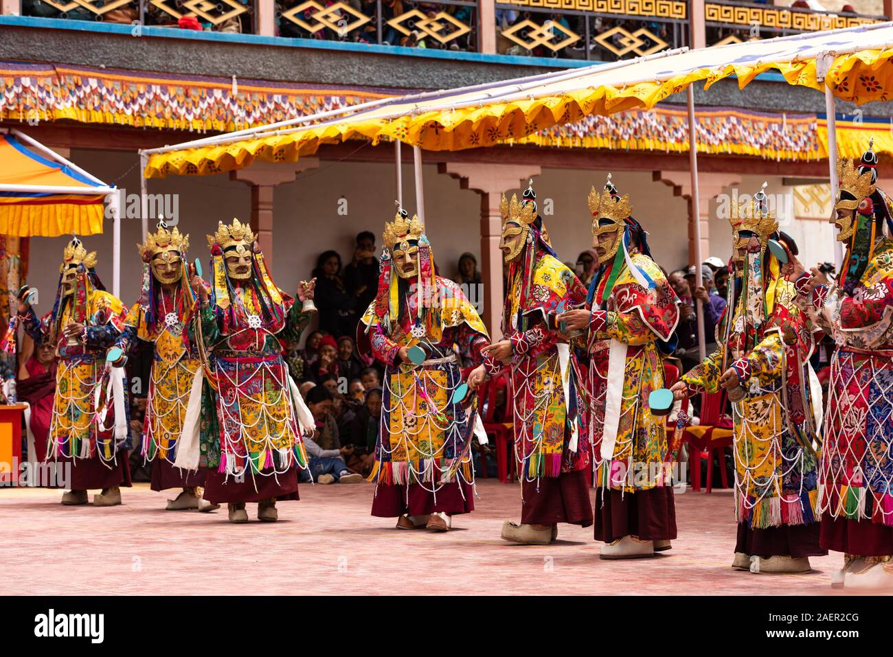 Tak Thok festival, monjes realizar rituales Foto de stock