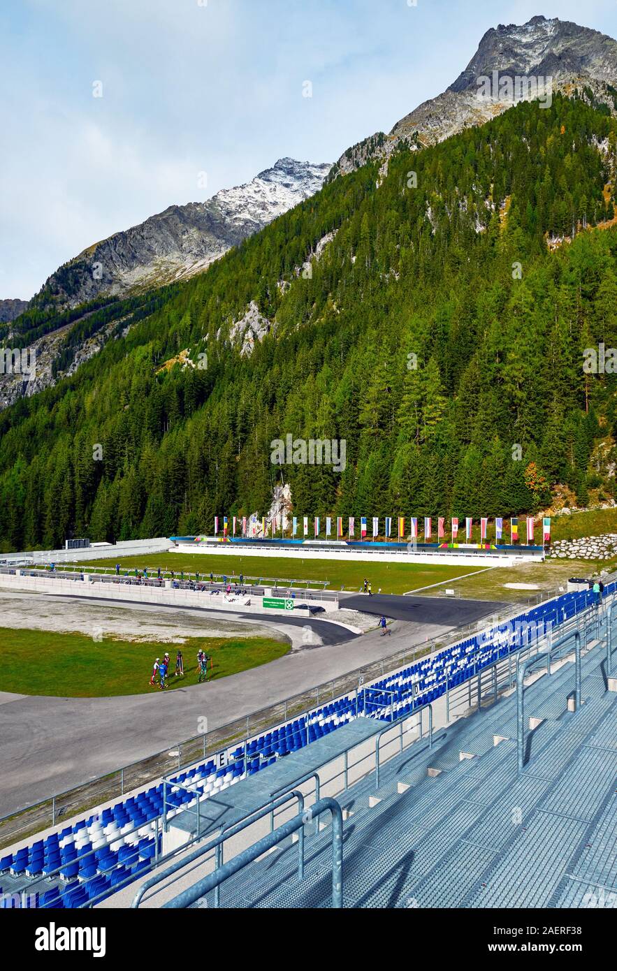 Visitar Alto Adige Sudtirol arena. Anterselva, Italia Foto de stock