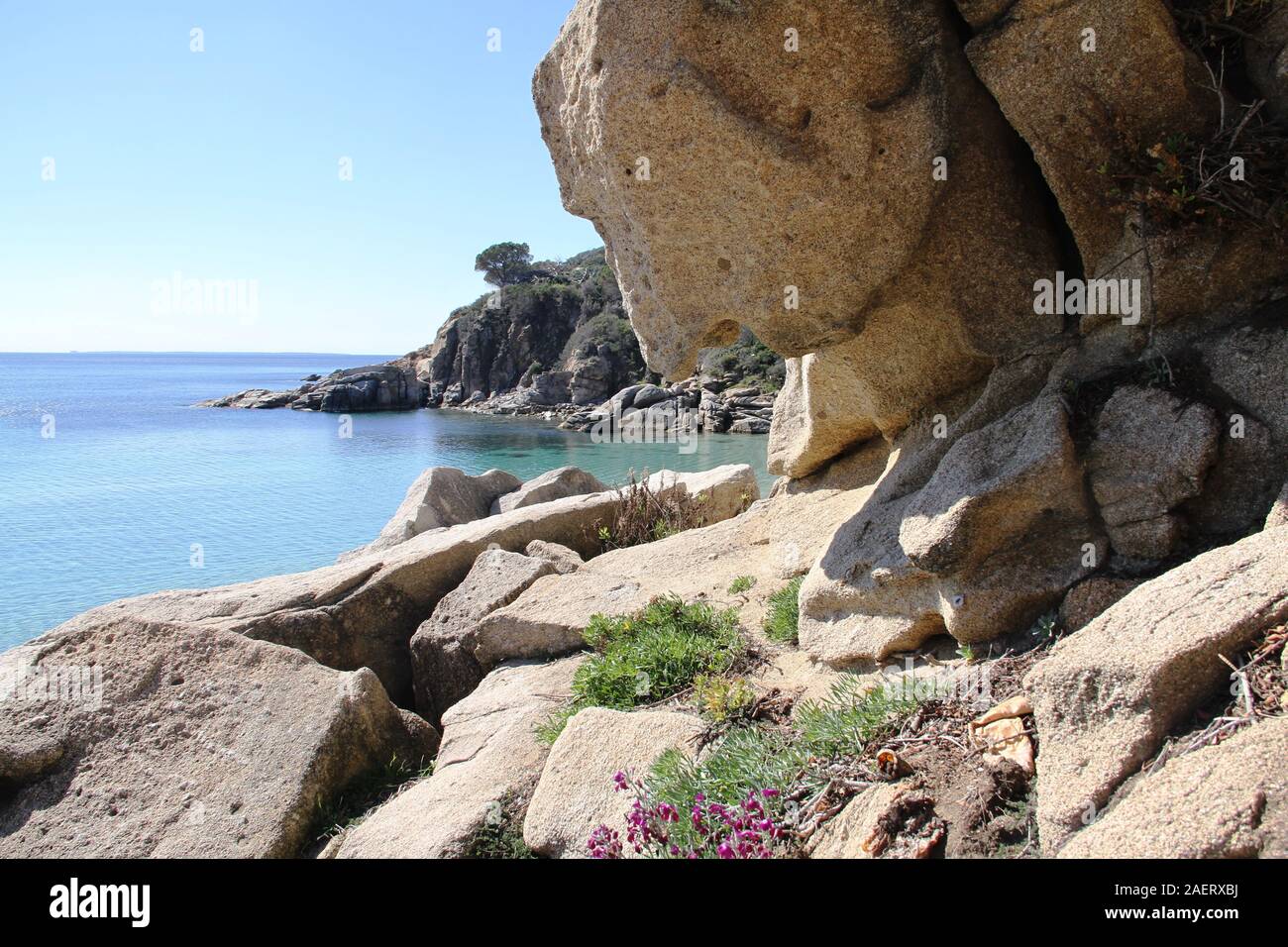 Cavoli Playa Isla de Elba Italia Foto de stock