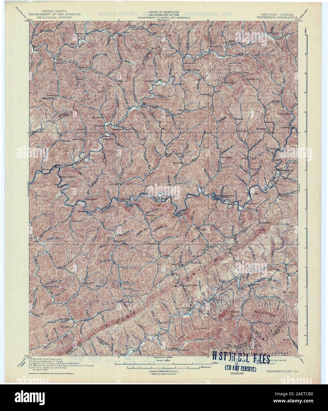 Mapa de whitesburg Imágenes recortadas de stock Alamy