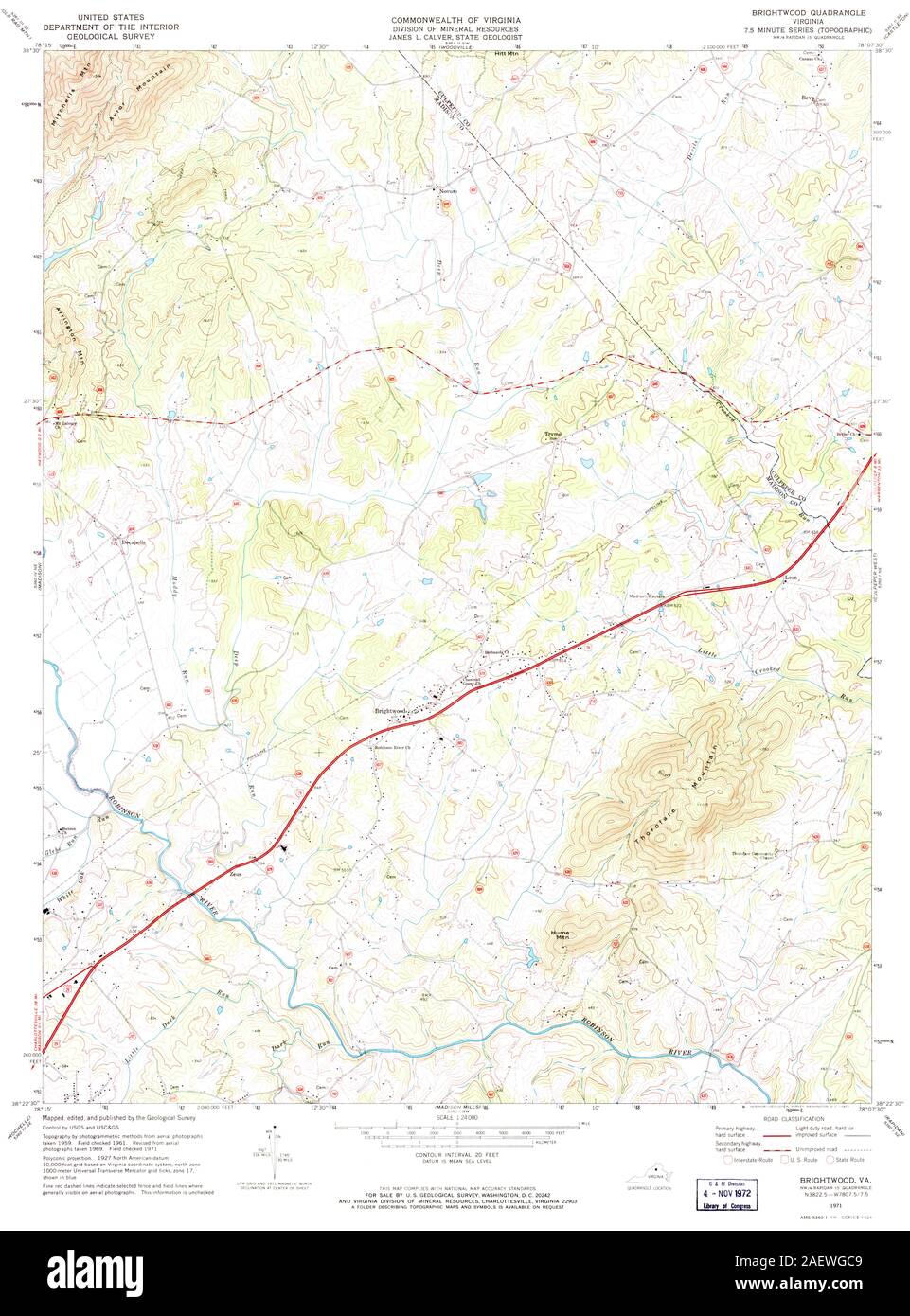 Mappa di brightwood fotografías e imágenes de alta resolución Alamy