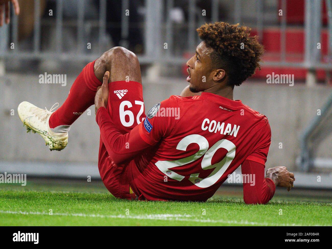 Munich, Alemania. 11 dic, 2019. Liga de Campeones, Munich-Tottenham, Munich  Dec 11, 2019. Kingsley coman, FCB 29 lesiones FC BAYERN MUNICH - Tottenham  Hotspur Fútbol UEFA Champions League, Munich, 11 de diciembre