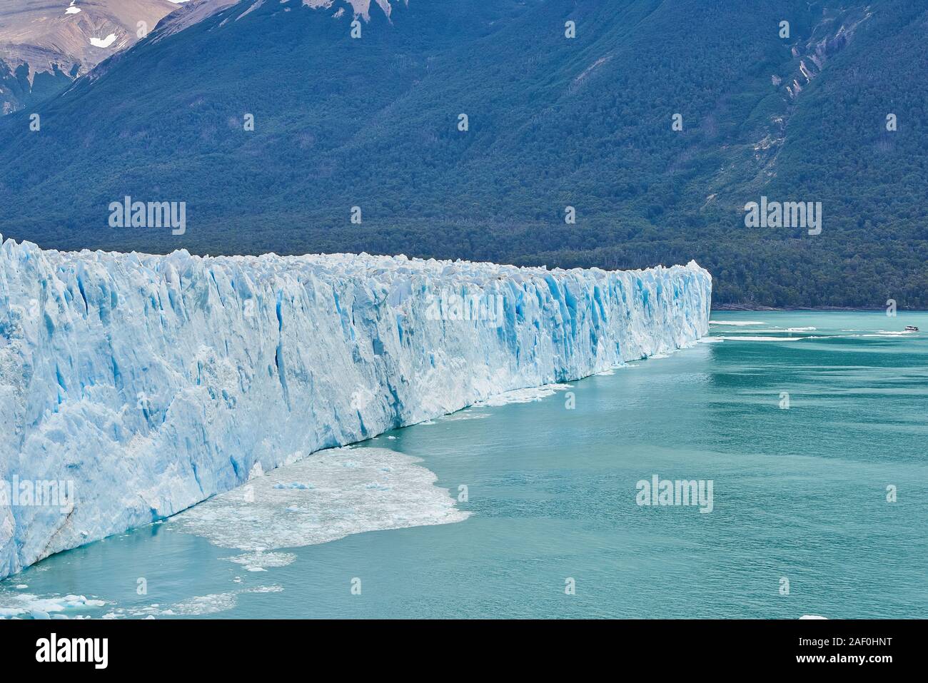 Glaciar Perito Moreno en la patagonia argentina Foto de stock