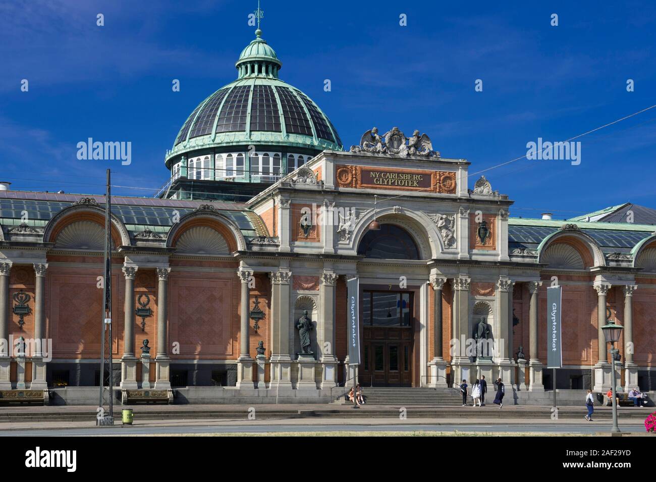 Ny Carlsberg Glyptotek, museo de arte en Copenhague, Dinamarca Foto de stock