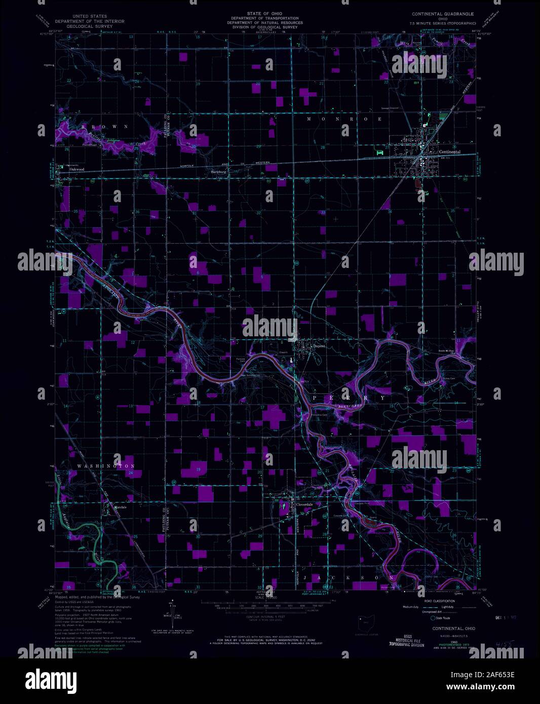 Mapa continental de ohio fotografías e imágenes de alta resolución Alamy