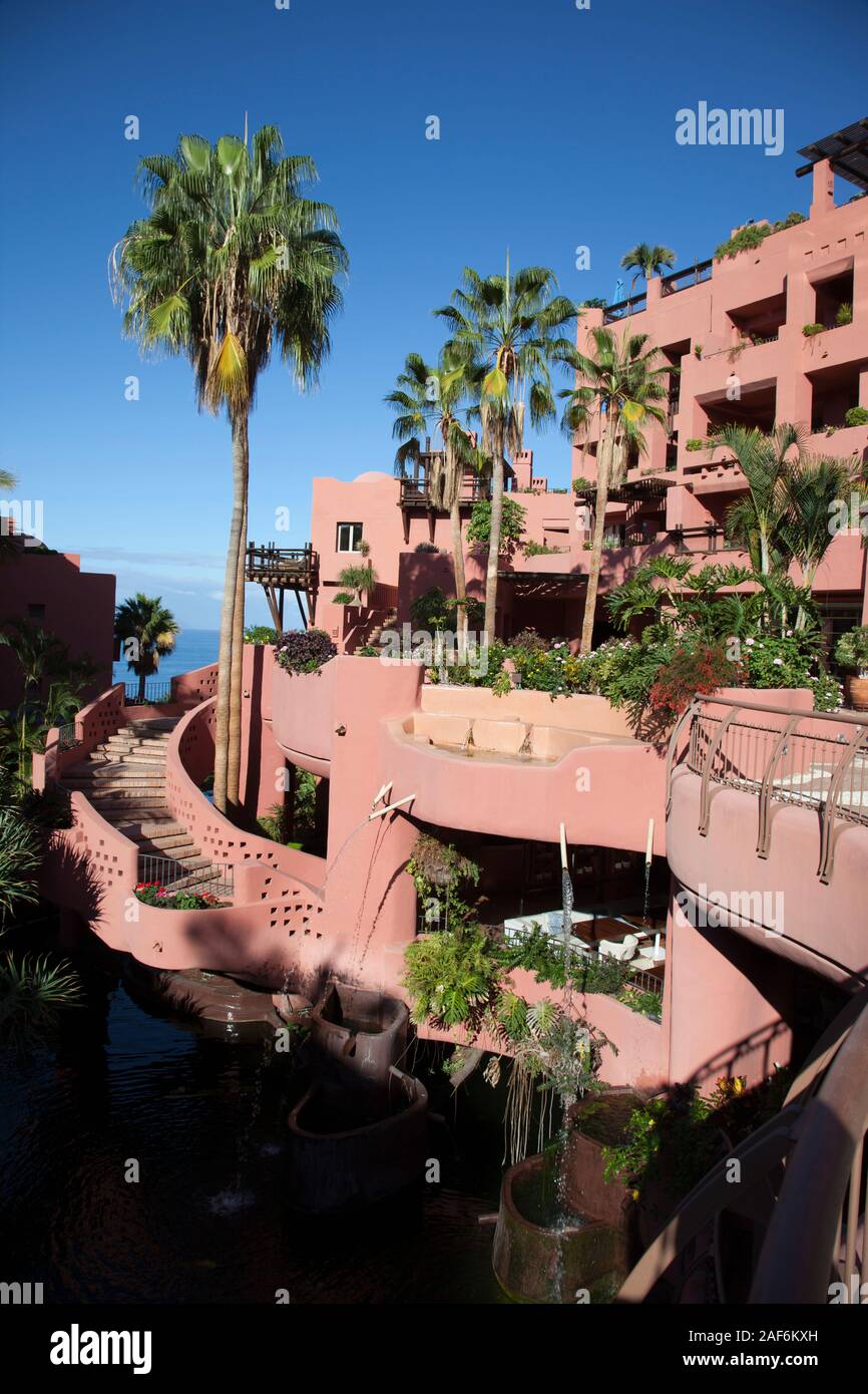 Detalle del Ritz- Carlton Hotel Abama Resort Tenerife, Islas Canarias Foto de stock