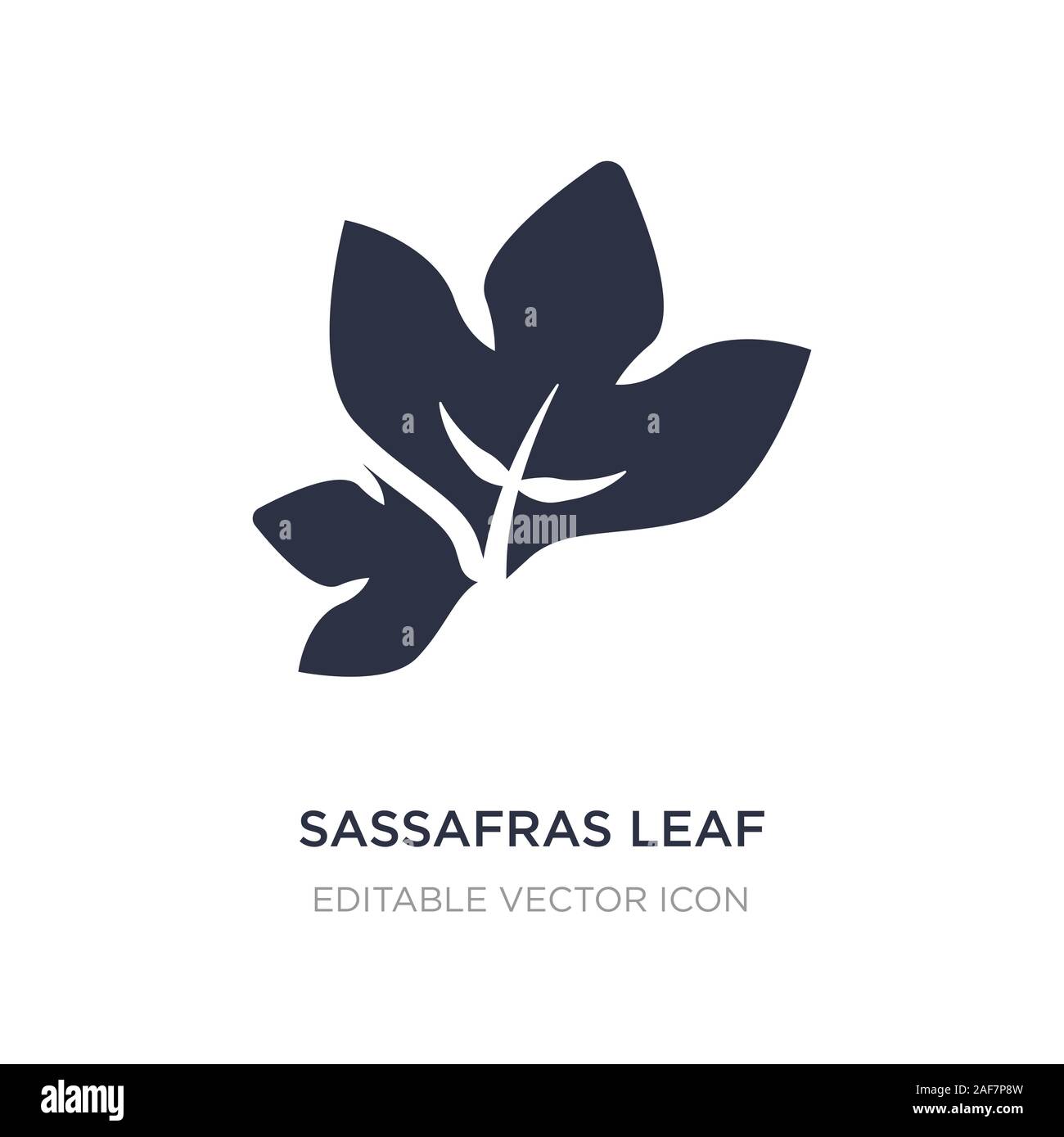Sasafras Icono De Hoja Sobre Fondo Blanco Elemento Simple Ilustracion Del Concepto De Naturaleza Sasafras Simbolo De Icono De Hoja De Diseno Imagen Vector De Stock Alamy